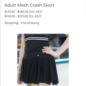 Frozen Couture Adult Mesh Crash Skort (Padded)